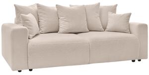 -25 % Dny MOMENTI– Bobochic Paris Béžová bouclé rozkládací pohovka Envy 245 cm