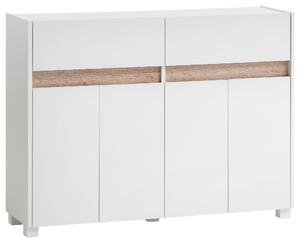 KOMODA, bílá, 112,2/84,8/33 cm MID.YOU - Šuplíkové komody, Online Only
