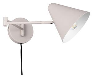 Slonovinové nástěnné svítidlo s ohybatelnou konstrukcí do zásuvky ø 15 cm Cosima – Trio