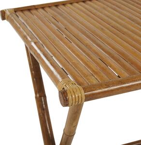 Bambusový kávový stolek 70 x 70 cm světlé dřevo MOLISE