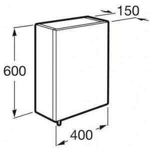 Koupelnová skříňka ROCA LUNA 40 x 60 x 15 cm - bílá
