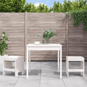 3dílný zahradní bistro set bílý masivní borové dřevo 3157704