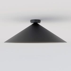 Stropní svítidlo MONO 1L – černé, opálové sklo, 1× E14, šířka 50 cm