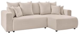 -25 % Dny MOMENTI– Bobochic Paris Béžová bouclé rohová rozkládací pohovka Envy 282 cm, levá/pravá