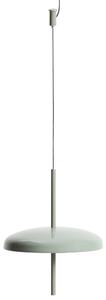 Kave Home Zelené kovové nabíjecí závěsné LED světlo Porte Ø 16 cm