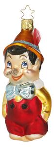 Dům Vánoc Sběratelská skleněná ozdoba na stromeček Pinocchio