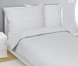 BELLATEX Povlečení krepové Šedá,Bílá 140x200, 70x90 cm