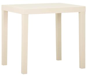 Zahradní stůl bílý 79 x 65 x 72 cm plast 315844