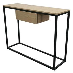 Konzolový stolek NAVARA (dub + černá). 1091531