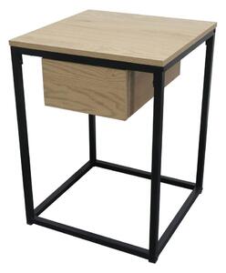 Příruční stolek MALAK (dub + černá). 1091602