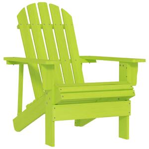 Zahradní židle Adirondack masivní jedlové dřevo zelená 315876