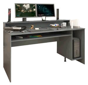 KONDELA PC stůl/herní stůl, grafit, TEZRO NEW
