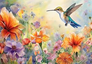 Postershop Fototapety vliesové: Hummingbird - 254x184 cm