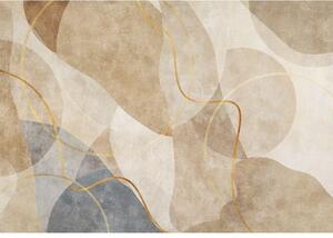 Postershop Fototapeta vliesová: Art abstraction boho gold - 416x254 cm
