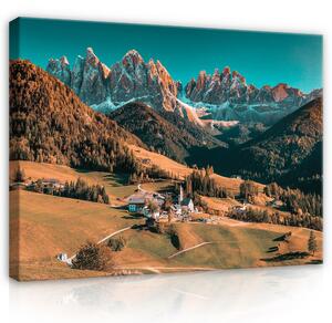 Postershop Obraz na plátně: Alpine Valley - 80x60 cm
