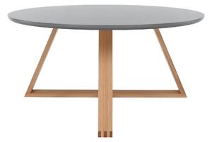 KONDELA Konferenční stolek, šedá/přírodní, INFERO