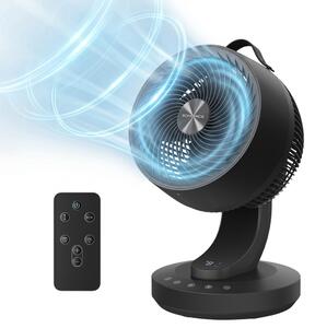 Cirkulační ventilátor FLOW s dálkovým ovládáním, černý SongmicsHome