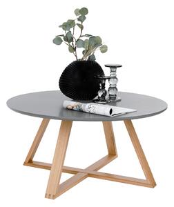 KONDELA Konferenční stolek, šedá/přírodní, INFERO