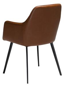 Hnědá koženková židle DAN-FORM Denmark Embrace Vintage