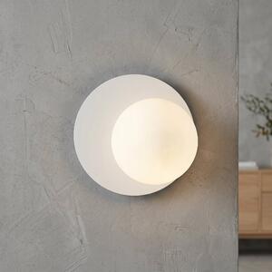 Nástěnné svítidlo OSLO K1 – bílé, opálové sklo, 1× E14, šířka 20 cm