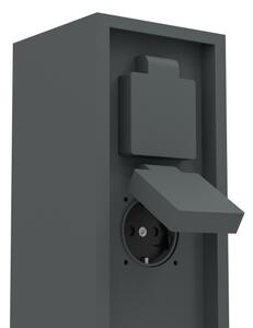 Eglo 901031 - Venkovní zásuvkový sloupek PARK IP54 SCHUKO antracit