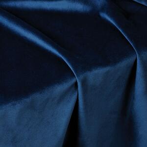 Markizeta Tmavě modrý sametový závěs na kroužcích VELVI 140x250 cm