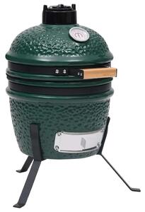 Zahradní gril a udírna 2 v 1 Kamado keramický 56 cm zelený 316094