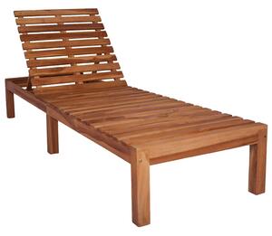 Zahradní lehátko masivní teak 316171