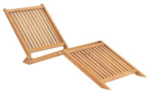 Zahradní lehátko masivní teak 316152