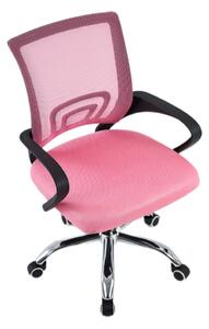 Kancelářská židle, růžová/černá, DEX 4 NEW