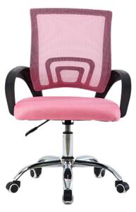 KONDELA Kancelářská židle, růžová/černá, DEX 4 NEW