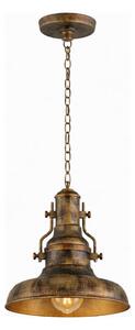 Brilagi - Lustr na řetězu PYRONIC 1xE27/40W/230V pr. 32 cm bronzová/patina