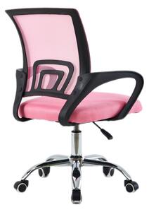 KONDELA Kancelářská židle, růžová/černá, DEX 4 NEW