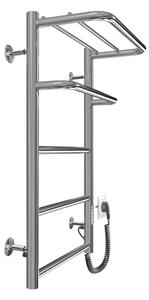 Koupelnový žebříkový radiátor HOTEL 75W/230V 66x42 cm nerez/chrom pravá