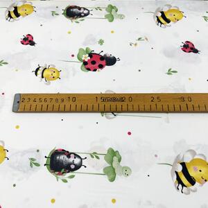 Ervi bavlna š.240cm - včely a berušky - 29219-10, metráž