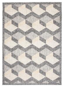 Makro Abra Kusový koberec Sisalový CANSAS FG40B Geometrický 3D krémový Rozměr: 60x100 cm
