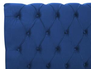Manželská postel 160 cm ARCHON (s roštem) (modrá). 1007105