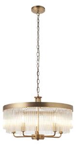 Endon 119110 - Lustr na řetězu CLERMONT 5xE14/6W/230V mosaz