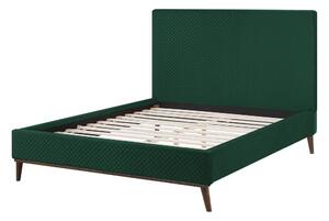 Manželská postel 140 cm BARON (s roštem) (zelená). 1007166