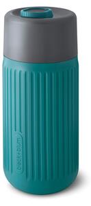 Skleněný cestovní hrnek, 340ml, Black+Blum, tyrkysový