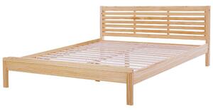 Manželská postel 180 cm CAROC (s roštem) (světlé dřevo). 1007195