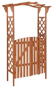 Pergola s brankou 116 x 40 x 204 cm masivní jedle 316389