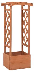 Truhlík s trelážovým obloukem 49 x 39 x 117 cm jedlové dřevo 316391