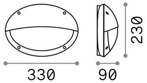 Ideal Lux - Venkovní nástěnné svítidlo POLAR 1xE27/23W/230V IP66 bílá