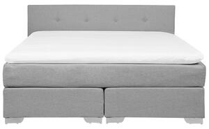 Kontinentální postel 180 cm CONSOLE (s roštem a matrací) (šedá). 1007244