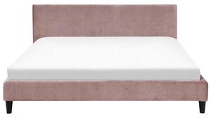 Manželská postel 180 cm FUTTI (s roštem) (růžová). 1007263