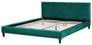 Manželská postel 180 cm FUTTI (s roštem) (zelená). 1007265