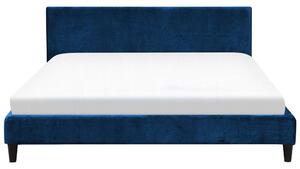 Manželská postel 180 cm FUTTI (s roštem) (modrá). 1007267