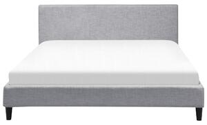 Manželská postel 180 cm FUTTI (s roštem a LED osvětlením) (šedá). 1007272