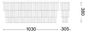 Ideal Lux - Stropní svítidlo MARTINEZ 8xE14/40W/230V lesklý chrom